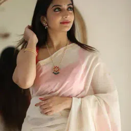 amrutkala sarees Women Woven Saree with Tassels image 2