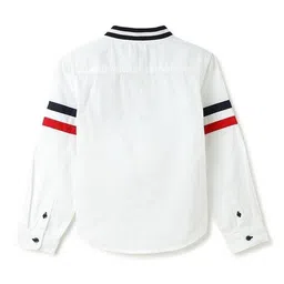 united colors of benetton Bomber Collar Shirt with Placement Logo image 2