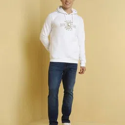 allen solly Men Graphic Hoodie image 2