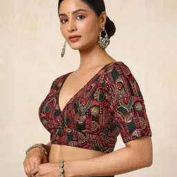 soch Women Embroidery Back Open Blouse image 2