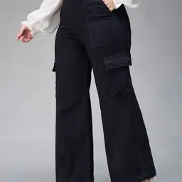 miss chase a+ Women High-Rise Wide Leg Jeans image 2