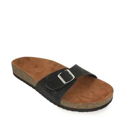 mozafia Women Slip-On Flat Sandals with Metal Accent image 2