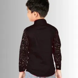 fashion grab Boys Printed Slim Fit Shirt image 2