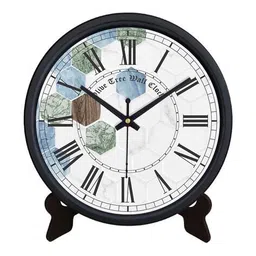 olive tree Table Clock Round Analog image 2