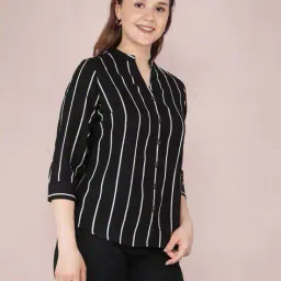 crimsoune club Women Striped Shirt image 2