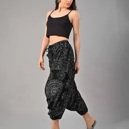 negen Women Floral Print Loose Fit Harem Pants image 2