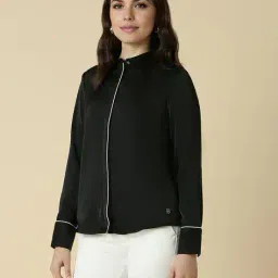 allen solly Women Regular Fit Long Sleeves Shirt image 2