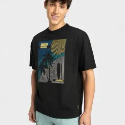 jockey Super Combed Cotton Graphic Printed Oversized T-Shirt-US81 image 2