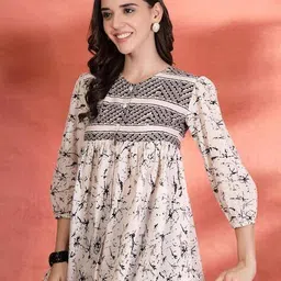 indibelle Women Cotton Printed Kurti   image 2