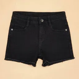 pantaloons junior Girls Regular-Fit Shorts with 5-Pocket Styling image 2