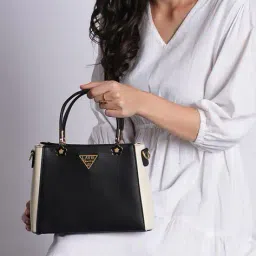 lavie signature Women Colourblock Satchel Bag image 2