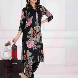 r r brothers Women Floral A-line Kurta Set image 2