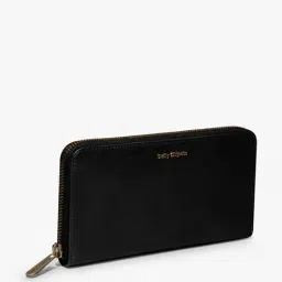 dailyobjects Women Typographic Applique Zip-Around Wallet with Stitched Detail image 2