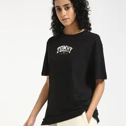 tommy hilfiger Women Varsity Relaxed Fit Crew-Neck T-Shirt image 2
