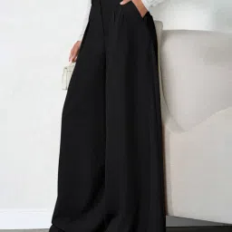 leriya fashion Women High-Rise Relaxed Fit Trousers image 2