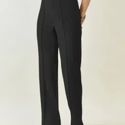 maheshvi Women Flared Pleat-Front Trousers image 2