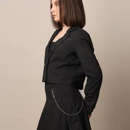 only Women Patterned Tailored Fit Double-Breasted Blazer image 2