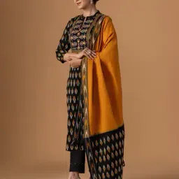 women plus Women Embroidered Straight Kurta Set image 2