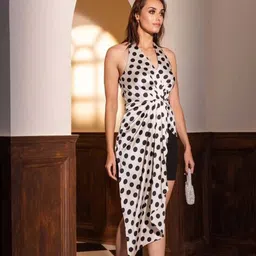 kayjay Women Polka-Dot Regular Fit Top with High-Low Hem image 2