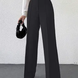 avanova Women Loose Fit Pleat-Front Pants image 2