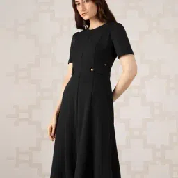 van heusen Women Round-Neck A-Line Dress image 2