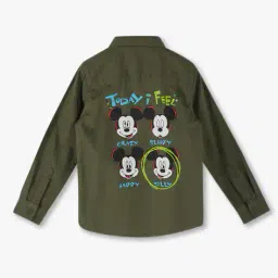 kb team spirit Boys Micky Mouse Print Relaxed Fit Shirt image 2