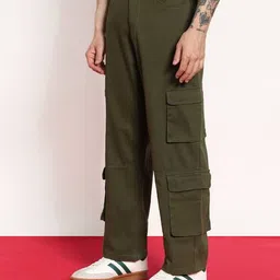 urbano fashion  Mid Rise Loose Cargo Pants image 2