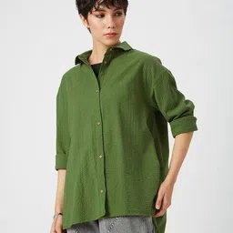 mystere paris Women Self-design Shirt image 2