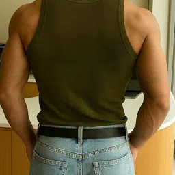 rockwell Men Ribbed Round-Neck Vest image 2