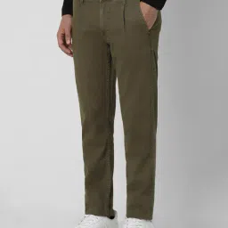 van heusen Men Slim Fit Flat-Front Trousers image 2