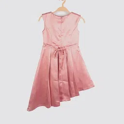 peppermint Asymmetric A-line Dress with Embellished Neckline image 2