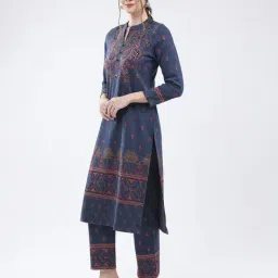 monte carlo Women Embroidered Straight Kurta Set image 2