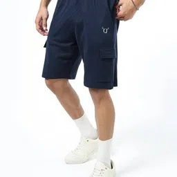q-cut Men Regular Fit Cargo Shorts image 2