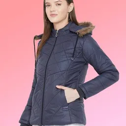 vero amore Women Regular Fit Hooded Parka Jacket image 2