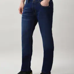 peter england Men Washed Mid-Rise Straight Jeans image 2