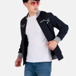 buda jeans co Men Typographic Print Bomber Jacket image 2