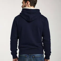 buda jeans co Men Regular Fit Typographic Hoodie image 2