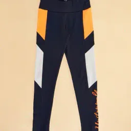 yu by pantaloons Girls Colourblock Regular Fit Leggings image 2