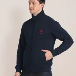 u.s. polo assn. Men Regular Fit Zip-Front Sweatshirt image 2