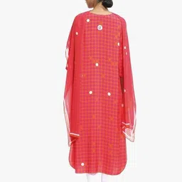 satya paul Polka-Dot Print Straight Kurta image 2