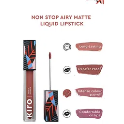 kiro Non-Stop Airy Matte Liquid Lipstick - Cinnamon Nude 17 image 2