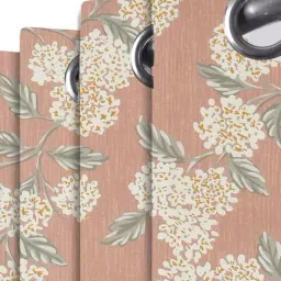 rrc Set of 2 Floral Print Window Curtains image 2