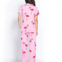 jade & julie Women Block Printed Nightwear Set             image 2