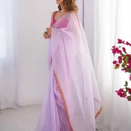 yf yipsy fashion Women Saree with Lace Border image 2