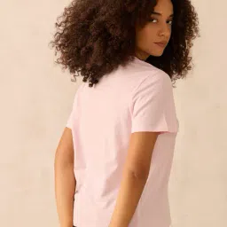 outzidr global Women Slim Fit Typographic T-Shirt image 2