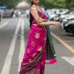 suta Women Ikat Cotton Saree  image 2