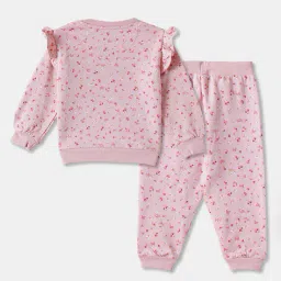 r&b Girls Floral Print Pants with Top image 2