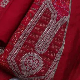 mbz.in by meena bazaar Women Self-design Unstitched Dress Material image 2