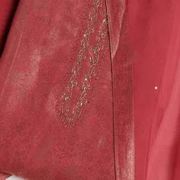 mbz.in by meena bazaar Women Embroidered 3-Piece Unstitched Dress Material image 2