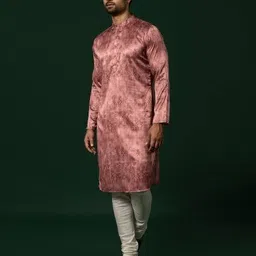kisah Men Printed Regular Fit Long Kurta image 2